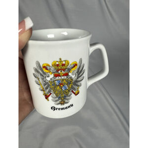 Coffee Cup Tea Mug Germany Crest and Crown 2-Headed Eagle REUTTER Porcelain